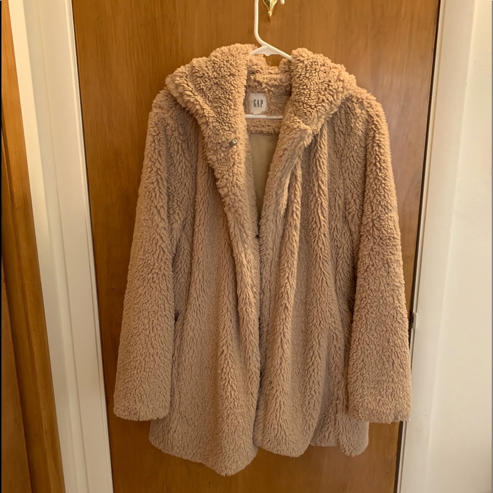 Fuzzy fleece jacket
